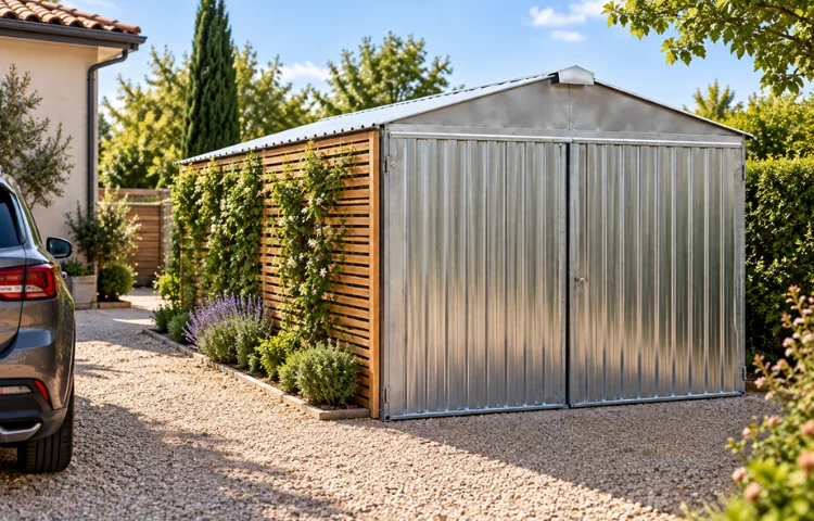Comment habiller un garage métallique avec un bardage, un treillage bois ou de la végétation ?