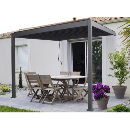 pergola adossée bioclimatique