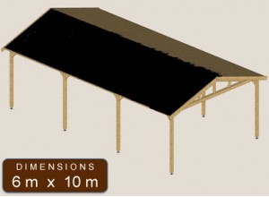 abri caravane pour 2 véhicules