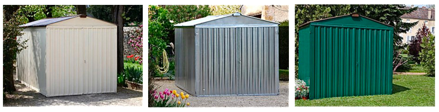 Une gamme d'abris et de garages... des plus pratiques à monter !