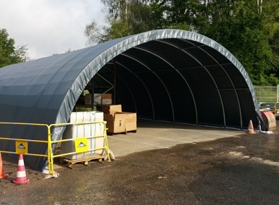 Tunnel de stockage, disponible en dimensions variées (grande hauteur…)