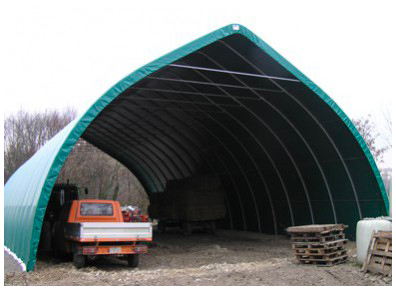 Tunnel de stockage à toit cathédrale