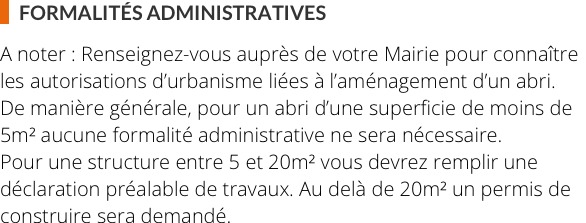 Formalités administratives